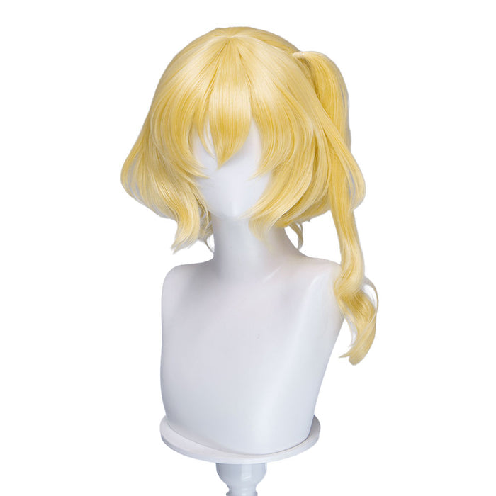 DokiDoki Anime TouHou Project Cosplay Flandre Scarlet Wig Light Yellow Short Hair