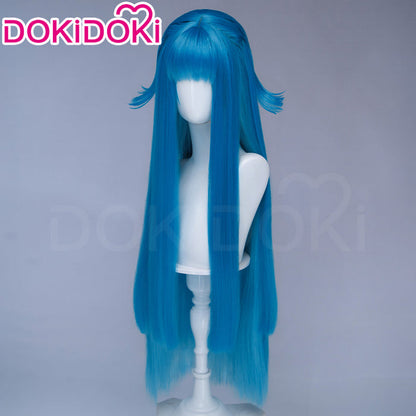 DokiDoki Game Arknights: Endfield Cosplay Last Rite Wig Long Straight Blue Hair