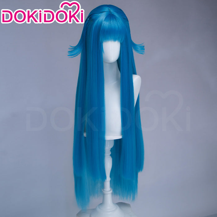 DokiDoki Game Arknights: Endfield Cosplay Last Rite Wig Long Straight Blue Hair