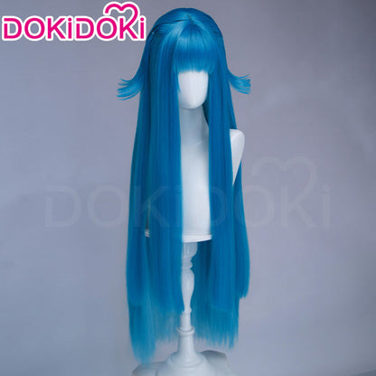 DokiDoki Game Arknights: Endfield Cosplay Last Rite Wig Long Straight Blue Hair