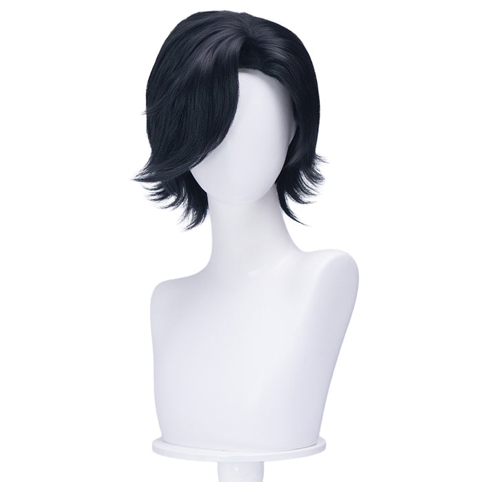 DokiDoki Game Cosplay Wig Short Curly Balck Hair