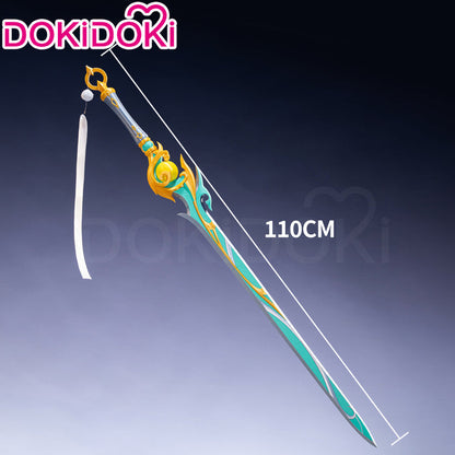 DokiDoki Game Genshin Impact Cosplay Zi Bai Sword Prop White Horse Adeptus Zibai Luna IV