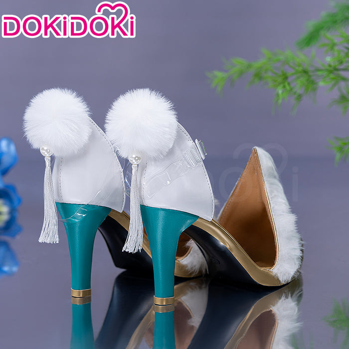 DokiDoki Game Genshin Impact Zibai Shoes The White Horse Adeptus Zi Bai Luna IV
