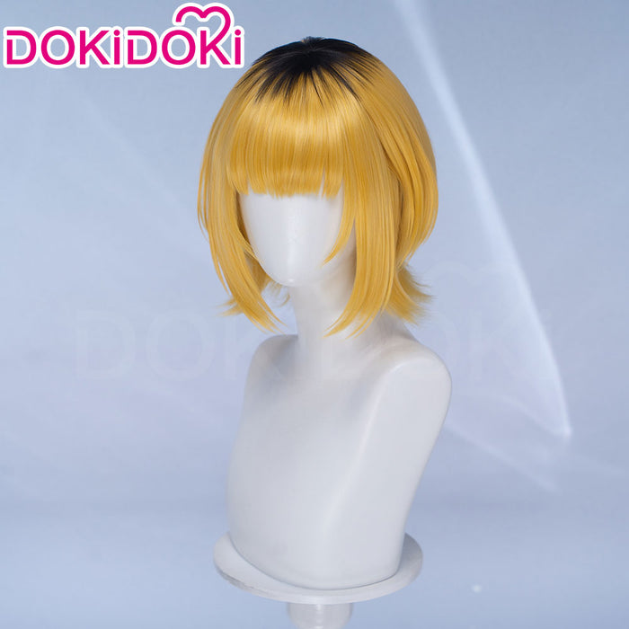 DokiDoki Manga Anime Oshi no Ko Cosplay Mem-Cho Wig Short Blonde Black Hair