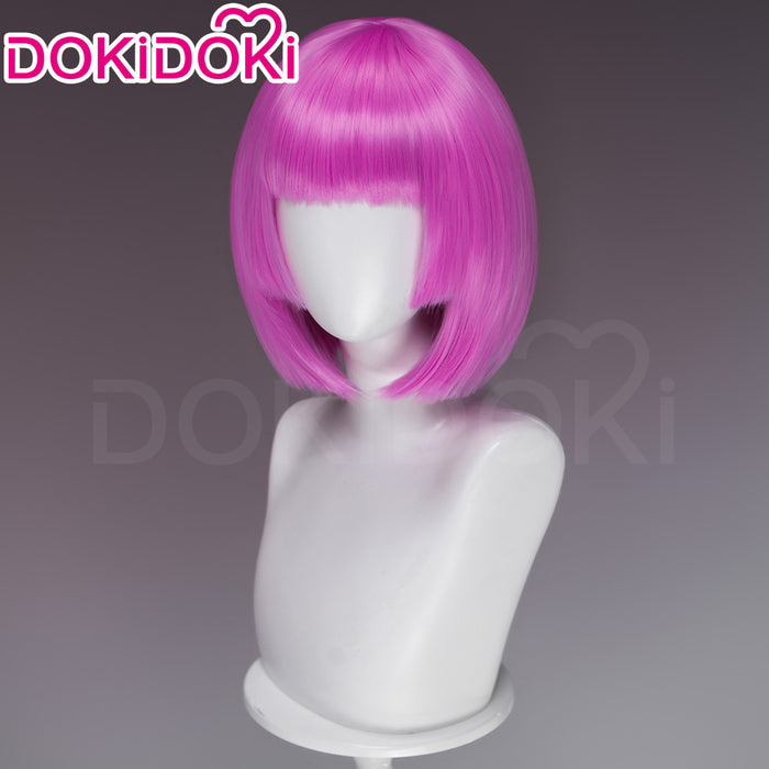 DokiDoki Mange Anime Cosplay Wig Pink Short Straight BOBO Hair
