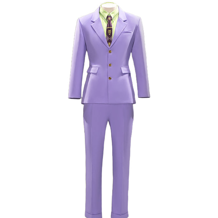 DokiDoki-N Anime Season 4 Cosplay Costume Anime Version Purple Green Suit