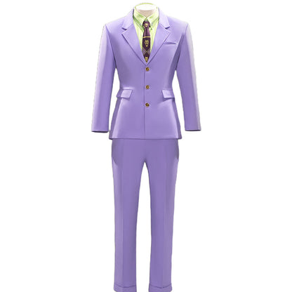 DokiDoki-N Anime Season 4 Cosplay Costume Anime Version Purple Green Suit