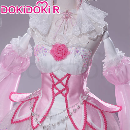 DokiDoki-R Anime Cosplay Costume Pink Crystal Long Dress