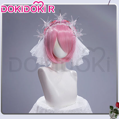 DokiDoki-R Anime Cosplay Costume Pink Crystal Long Dress
