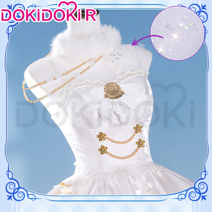 DokiDoki-R Anime LoveLive! School Idol Project Cosplay Minami Kotori Bride Costume White Wedding Dress