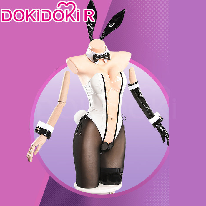 DokiDoki-R Game Brown Dust 2 Cosplay Eleaneer Costume Bunny Girl Costume Black White Sexy Suit