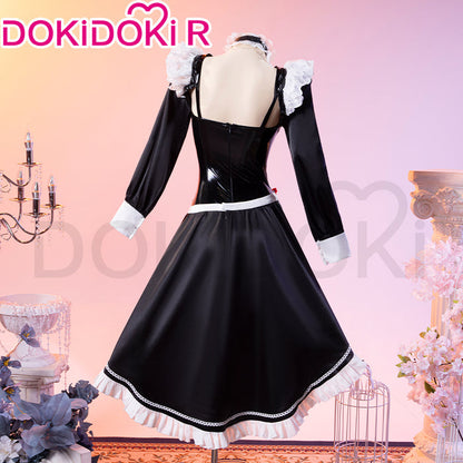 DokiDoki-R Game Cosplay Costume Black Sexy Maid