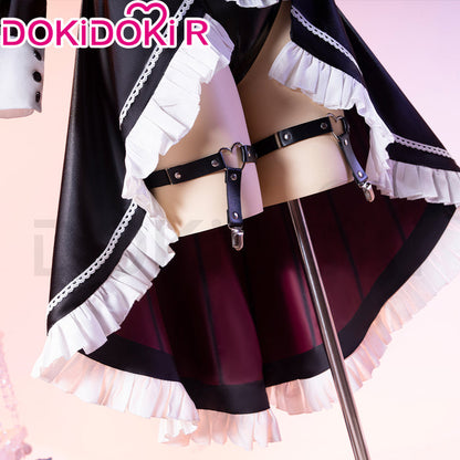 DokiDoki-R Game Cosplay Costume Black Sexy Maid