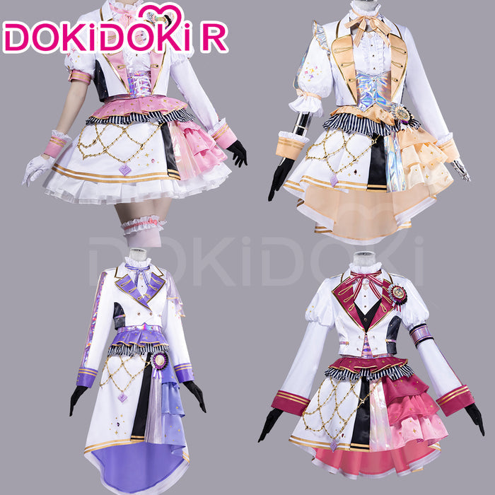 DokiDoki-R Game Cosplay Costume Pink Yellow Purple Red Dress Thanks Festival