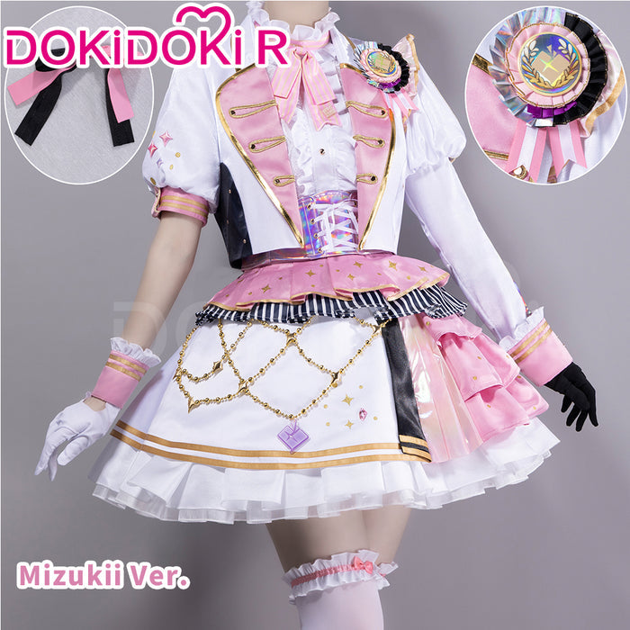DokiDoki-R Game Cosplay Costume Pink Yellow Purple Red Dress Thanks Festival