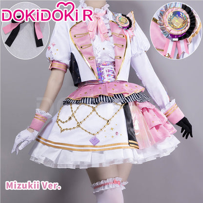 DokiDoki-R Game Cosplay Costume Pink Yellow Purple Red Dress Thanks Festival