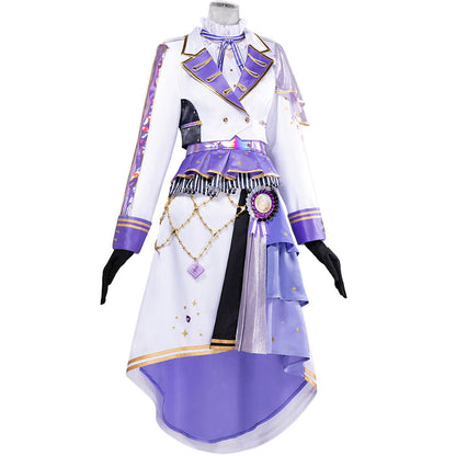 DokiDoki-R Game Cosplay Costume Pink Yellow Purple Red Dress Thanks Festival