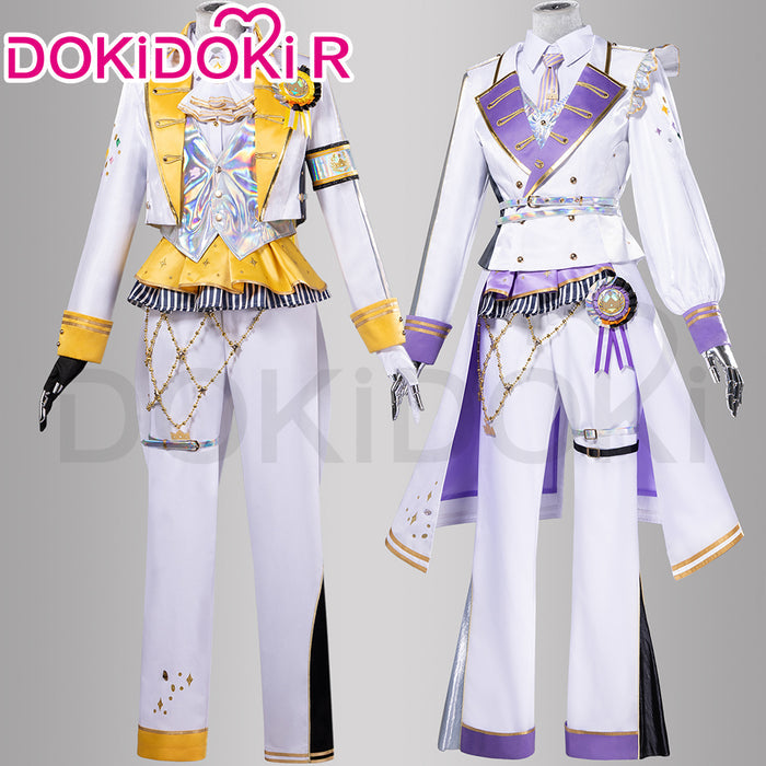 DokiDoki-R Game Cosplay White Purple Yellow Costume Thanks Festival