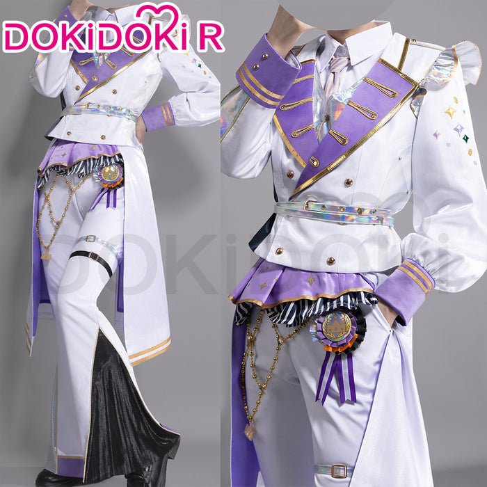 DokiDoki-R Game Cosplay White Purple Yellow Costume Thanks Festival