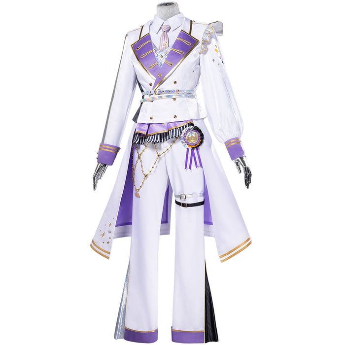 DokiDoki-R Game Cosplay White Purple Yellow Costume Thanks Festival