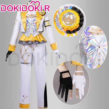 DokiDoki-R Game Cosplay White Purple Yellow Costume Thanks Festival