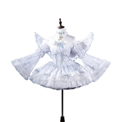 DokiDoki-R Game NEEDY GIRL OVERDOSE Cosplay KAngel Cospaly Costume Angel Suit Cute