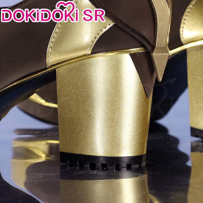 DokiDoki-SR Game Genshin Impact Cosplay Traveler Lumine Shoes As Heaven and Earth Are Made Anew