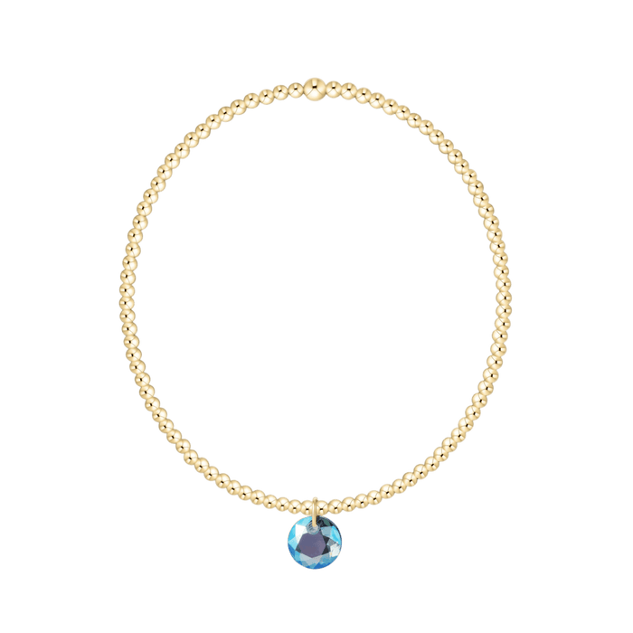 Enewton Reflections Aqua Blue Crystal Birthstone Bracelet – 2mm 14kt Gold-Filled Enewton Reflections Aqua Blue Crystal Birthstone Bracelet – 2mm 14kt Gold-Filled Bracelet