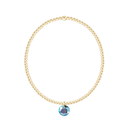 Enewton Reflections Aqua Blue Crystal Birthstone Bracelet – 2mm 14kt Gold-Filled Enewton Reflections Aqua Blue Crystal Birthstone Bracelet – 2mm 14kt Gold-Filled Bracelet