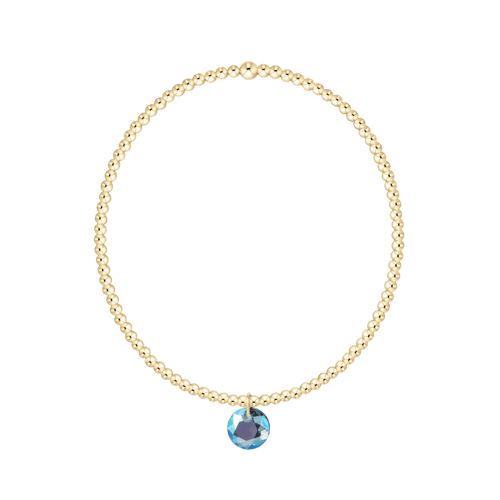 Enewton Reflections Aqua Blue Crystal Birthstone Bracelet – 2mm 14kt Gold-Filled Enewton Reflections Aqua Blue Crystal Birthstone Bracelet – 2mm 14kt Gold-Filled Bracelet