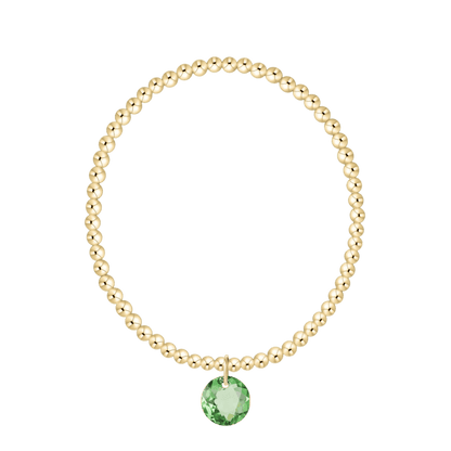 Enewton Reflections Green Peridot Crystal Birthstone Bracelet – 3mm 14kt Gold-Filled Enewton Reflections Green Peridot Crystal Birthstone Bracelet – 3mm 14kt Gold-Filled Bracelet