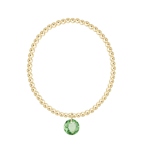 Enewton Reflections Green Peridot Crystal Birthstone Bracelet – 3mm 14kt Gold-Filled Enewton Reflections Green Peridot Crystal Birthstone Bracelet – 3mm 14kt Gold-Filled Bracelet