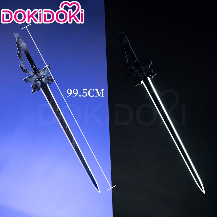 【Glowing】DokiDoki Game Genshin Impact Cosplay II Capitano The Captain Prop Sword