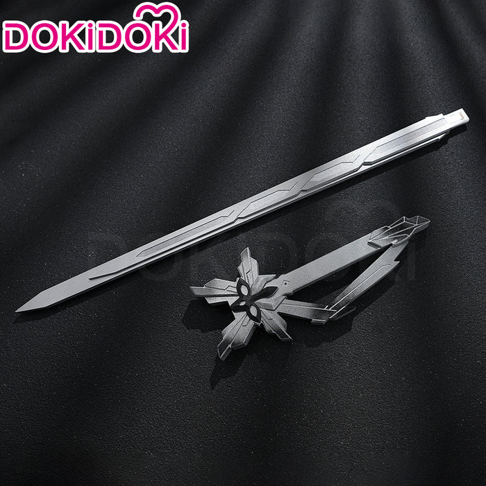 【Glowing】DokiDoki Game Genshin Impact Cosplay II Capitano The Captain Prop Sword