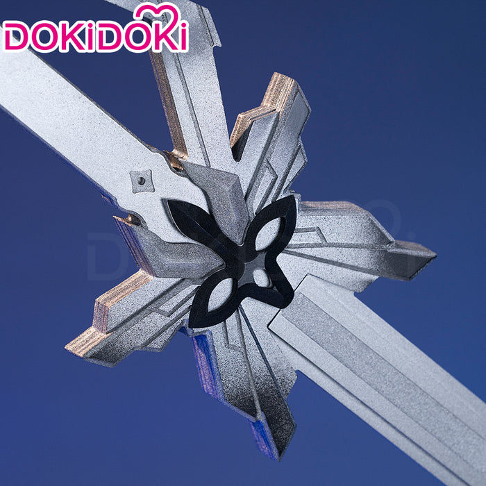 【Glowing】DokiDoki Game Genshin Impact Cosplay II Capitano The Captain Prop Sword