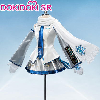 【Glowing】【Size XS-XL】DokiDoki-SR Cosplay Costume Snow Dress Suit White
