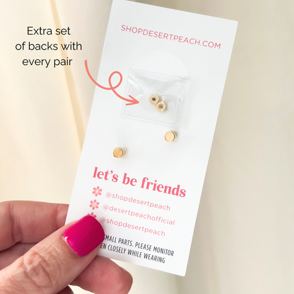 Gold Butterfly Stud Earrings