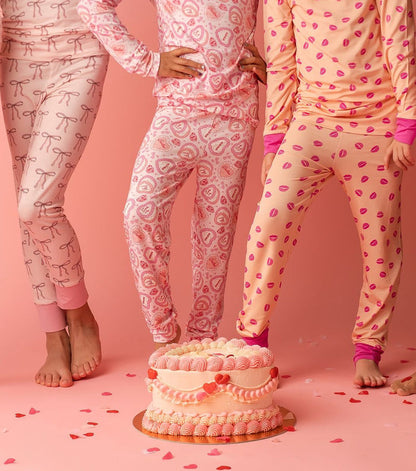Heart Cake Bamboo Pajama Set