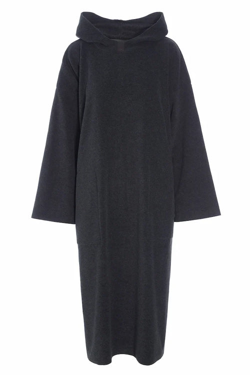 Henriette Steffensen Fleece Beach Poncho Soft Black | 4096