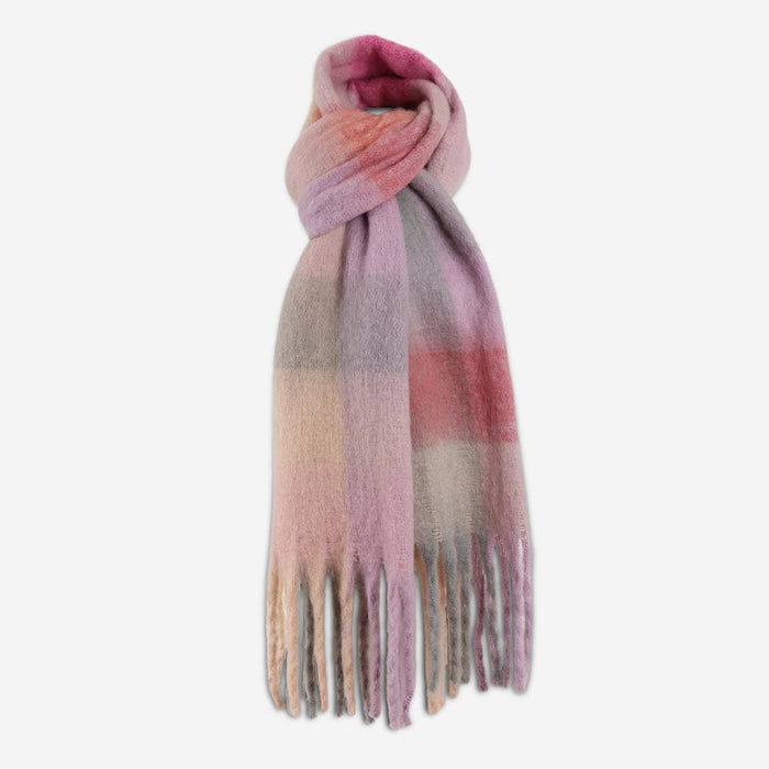Highland Brushed Plaid Fringe Scarf Highland Brushed Plaid Fringe Scarf Scarves