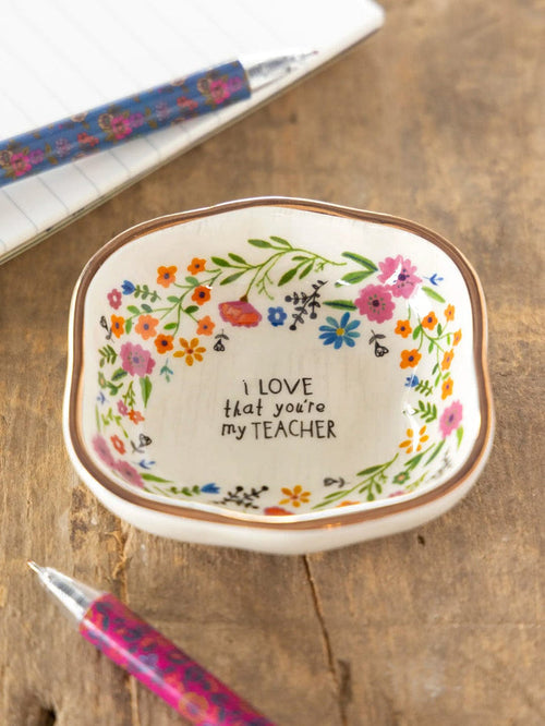 I Love that You're My Teacher Antiqued Trinket Bowl I Love that You're My Teacher Antiqued Trinket Bowl Home