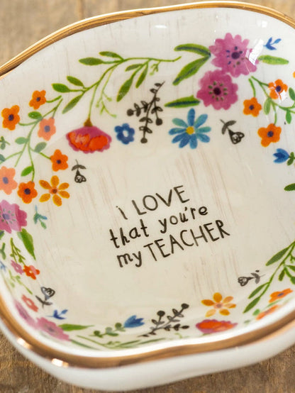 I Love that You're My Teacher Antiqued Trinket Bowl I Love that You're My Teacher Antiqued Trinket Bowl Home