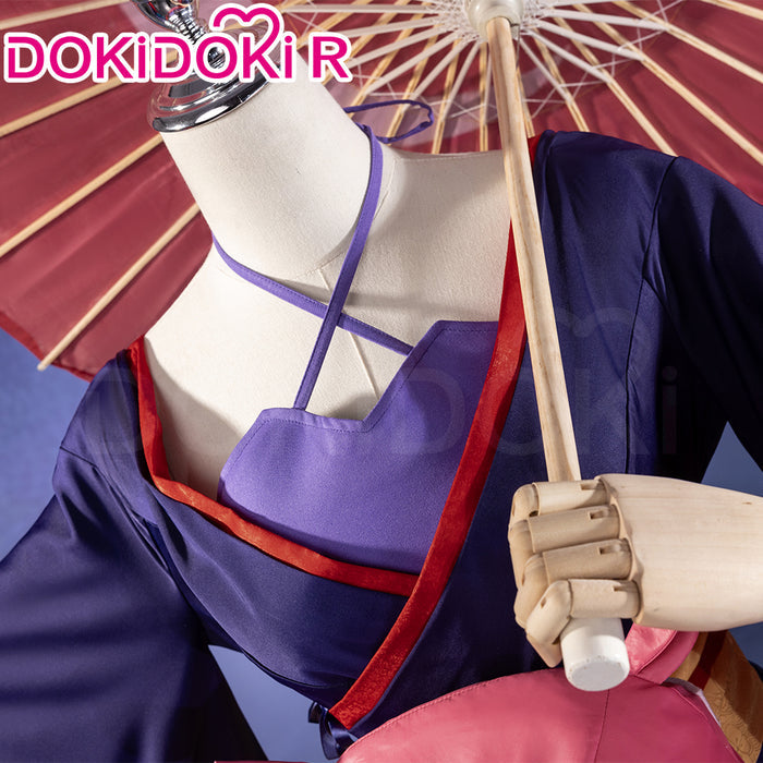 【In Stock】DokiDoki-R Anime Cosmic Princess Kaguya! Cosplay Runami Yachiyo Costume / Umbrella / Octopus Plush