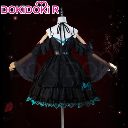【In Stock】DokiDoki-R Game Honkai Impact 3rd Cosplay Seele Vollerei Costume Black Dress Papilio Lily