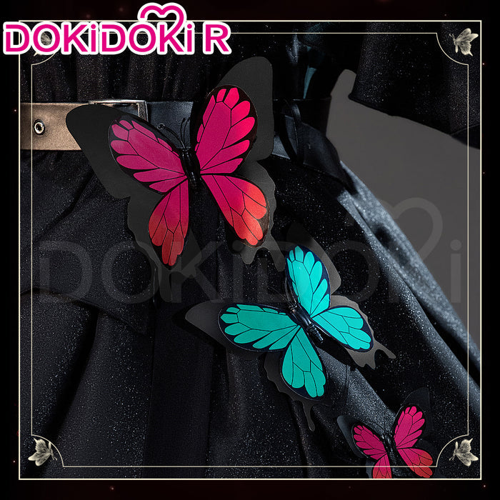 【In Stock】DokiDoki-R Game Honkai Impact 3rd Cosplay Seele Vollerei Costume Black Dress Papilio Lily
