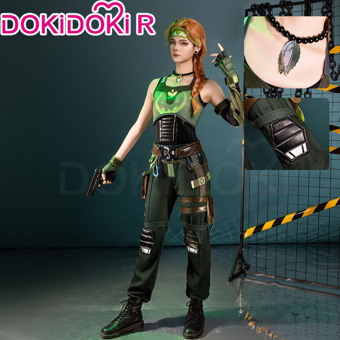 【In Stock】DokiDoki-R Game Valorant Cosplay Skye Costume Kirra Foster