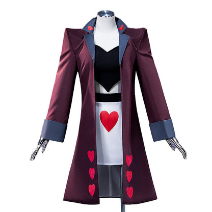 【In Stock】【Size S-2XL】DokiDoki-N Anime Cosplay Costume Dark Red Heart Coat