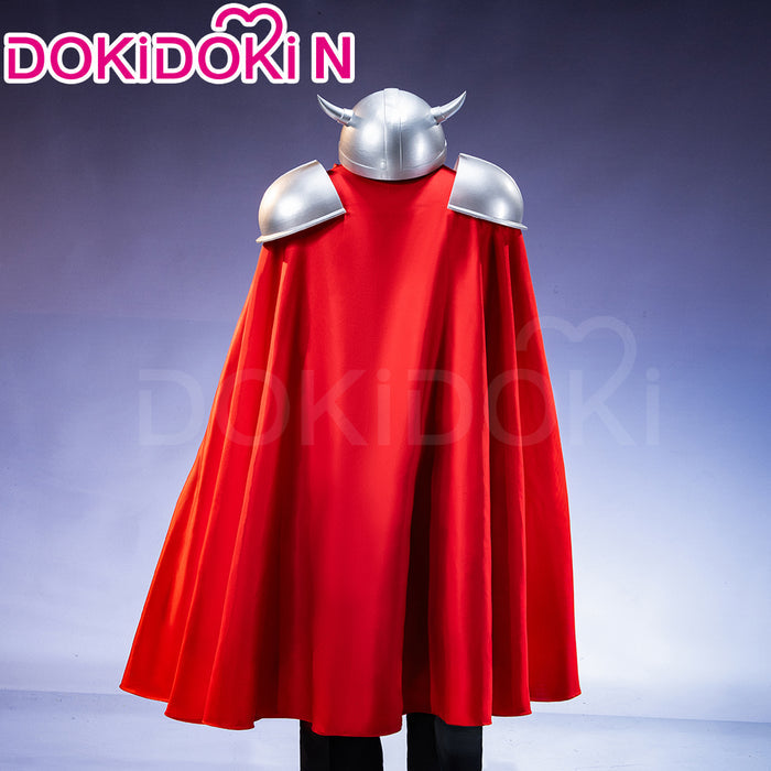 【In Stock】【Size S-2XL】DokiDoki-N Anime Cosplay Costume / Helmet / Shoulder Armor Red Cloak Brown Top