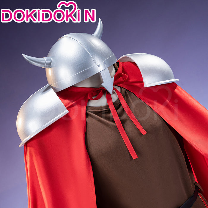 【In Stock】【Size S-2XL】DokiDoki-N Anime Cosplay Costume / Helmet / Shoulder Armor Red Cloak Brown Top