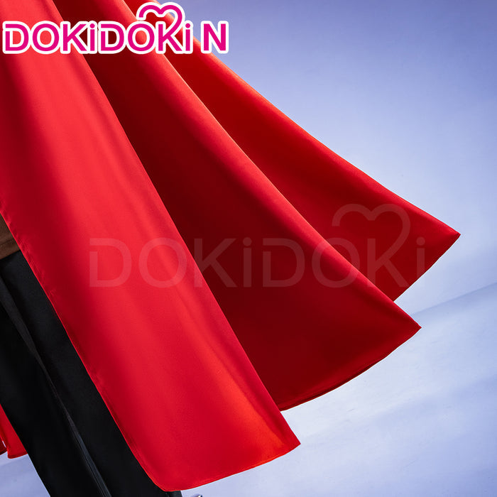 【In Stock】【Size S-2XL】DokiDoki-N Anime Cosplay Costume / Helmet / Shoulder Armor Red Cloak Brown Top
